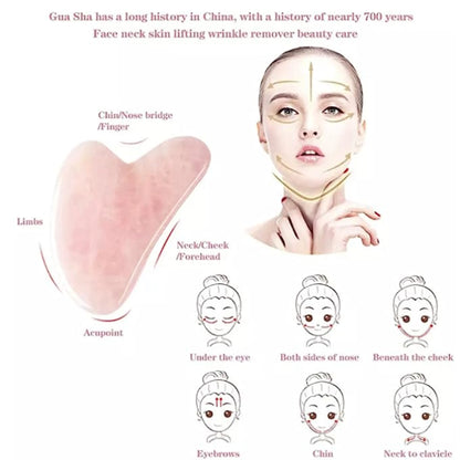 Rose Quartz Sculpting Gua Sha